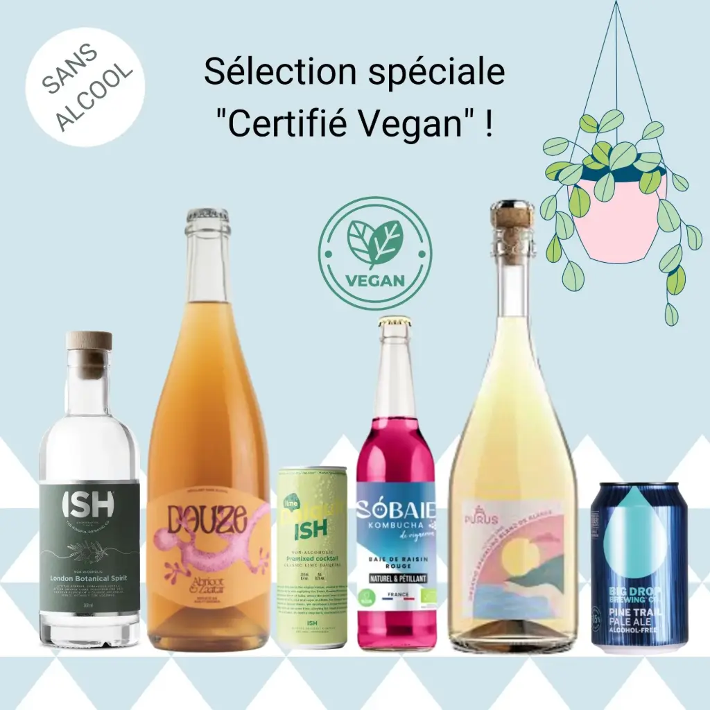 Sélection spéciale "Sans Alcool & certifiée VEGAN" !