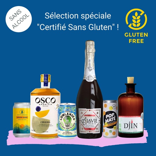 Coffret spécial "Sans Alcool & certifié SANS GLUTEN" !