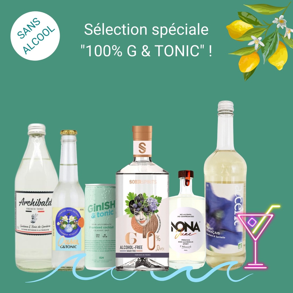 Sélection spéciale "100% GIN & TONIC sans alcool" !