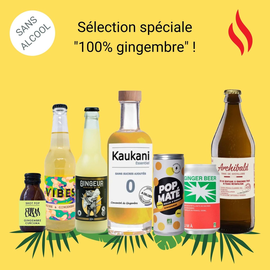 Sélection spéciale "100% GINGEMBRE & Sans Alcool" !
