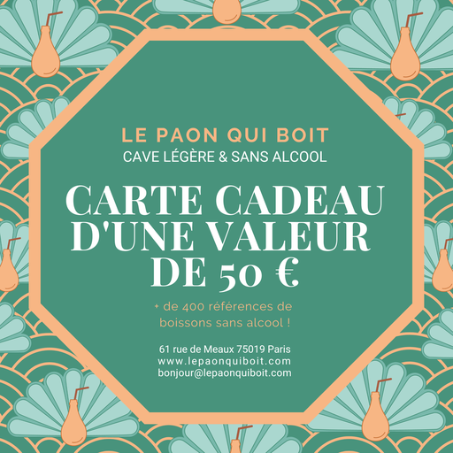 Carte cadeau d'une valeur de 50 euros