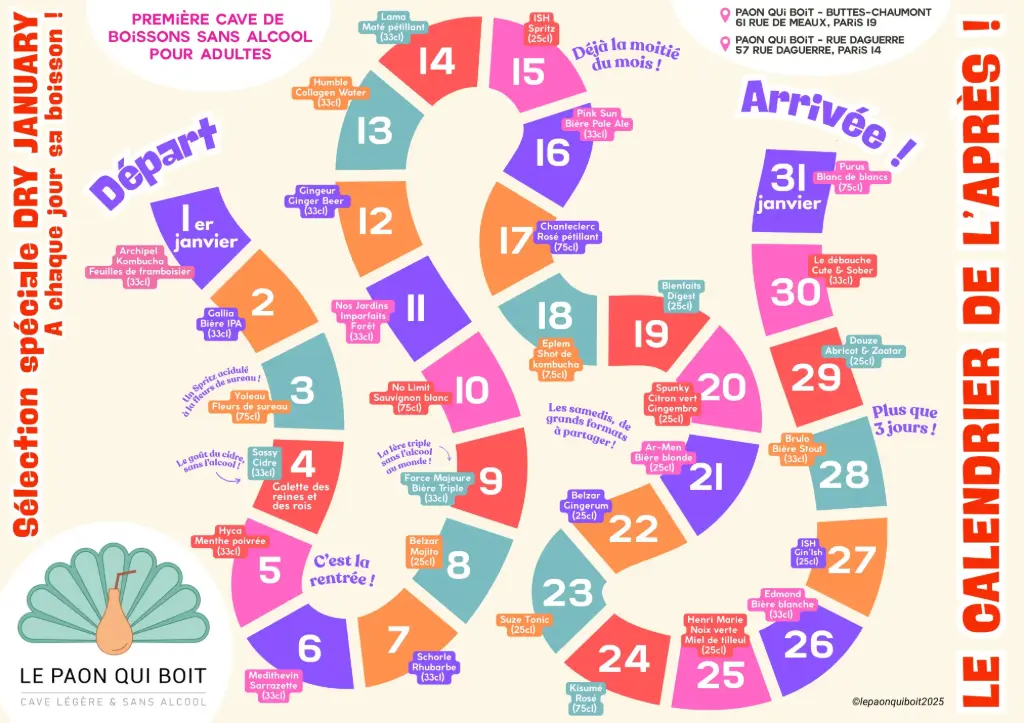 Sélection "calendrier de l'Après" spécial DRY JANUARY !