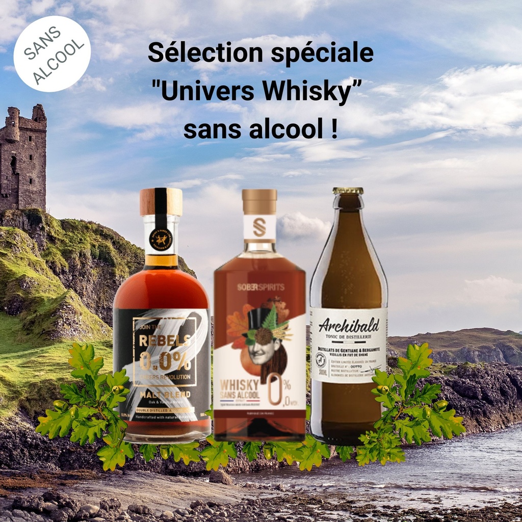 Sélection spéciale "univers whisky" sans alcool !​