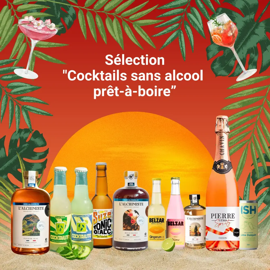 Sélection Cocktails sans alcool prêt-à-boire !