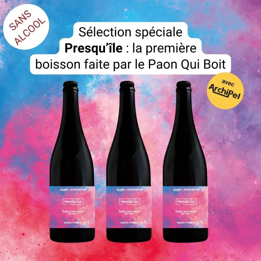 Sélection spéciale Presqu'île - par le Paon Qui Boit x Archipel / cuvée 2026 (3 bouteilles - BIO)