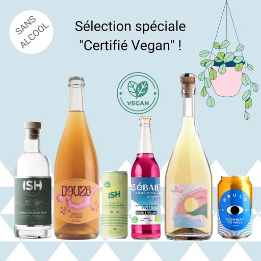 [COFFRET_Vegan] Sélection spéciale "Sans Alcool & certifiée VEGAN" !
