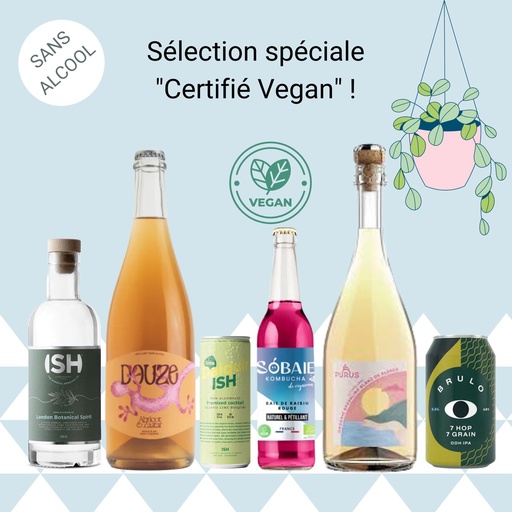 [COFFRET_Vegan] Sélection spéciale "Sans Alcool & certifiée VEGAN" !