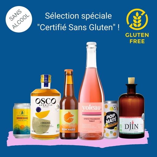 [COFFRET_SansGluten] Sélection spéciale "Sans Alcool & certifiée SANS GLUTEN" !