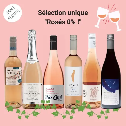 [Coffret_Rosés0] Sélection de "vin sans alcool" : le meilleur du "rosé sans alcool"