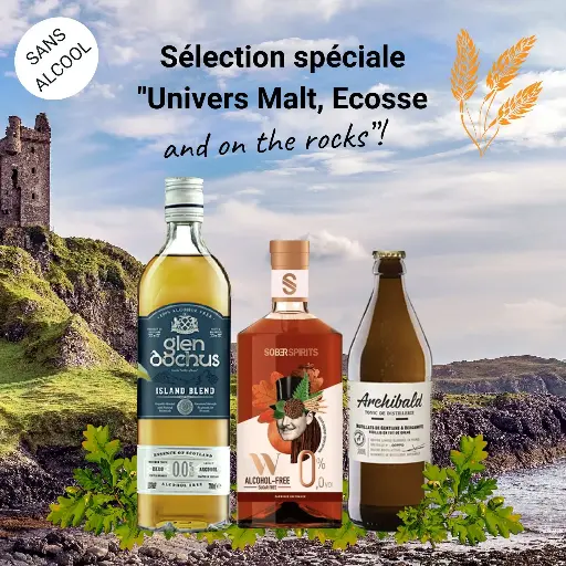 [Coffret_Whisky] "Whisky sans alcool" - Sélection spéciale "Univers Malt, Ecosse and on the rocks" !