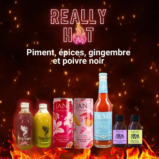 [Selection_BoissonsPiment] Sélection REALLY HOT ! Piment, épices, gingembre et poivre noir !