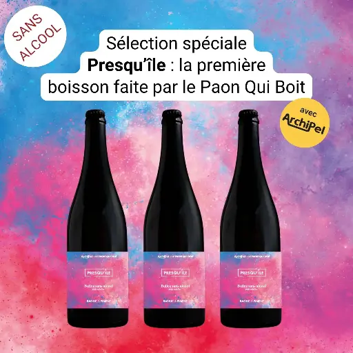 [Eshop_Presquile3bouteillesBIO] Sélection spéciale Presqu'île - par le Paon Qui Boit x Archipel / cuvée 2026 (3 bouteilles - BIO)